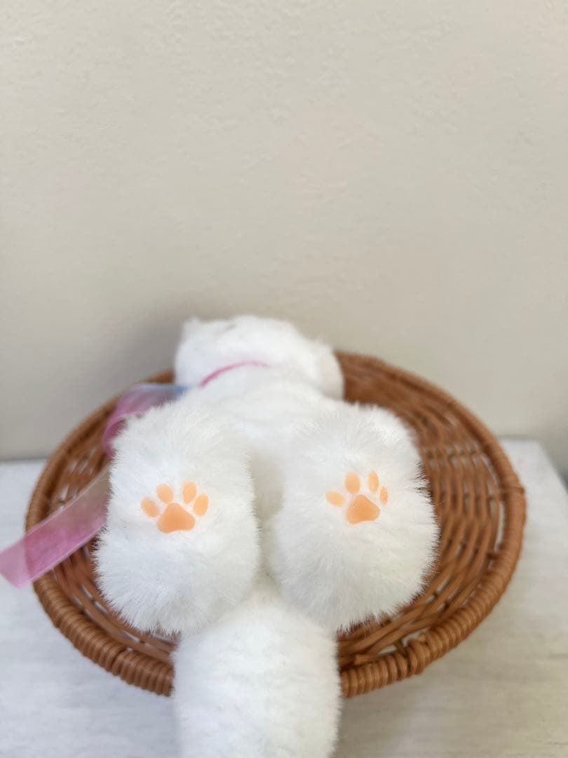 アートドール　ハンドメイド　白猫