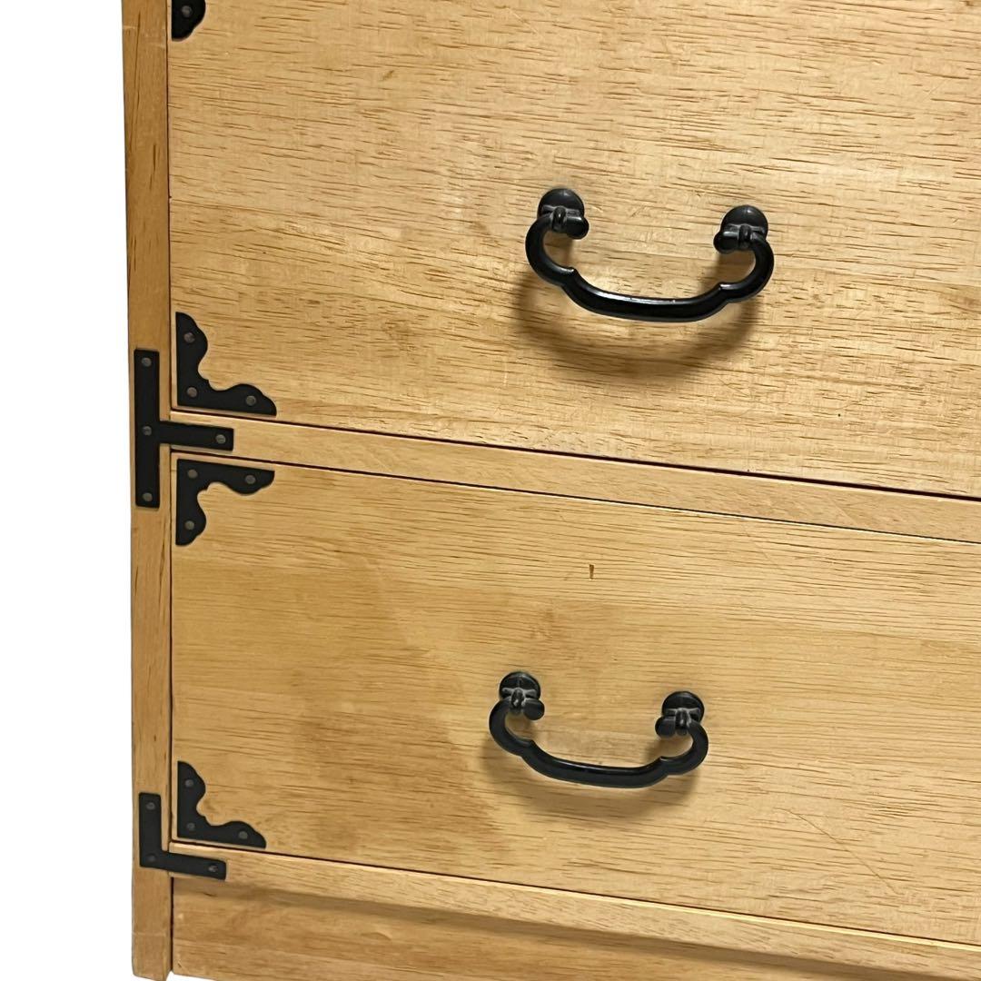 【良品】 桐箪笥 和箪笥 桐タンス 3段 着物収納 和家具 ローチェスト