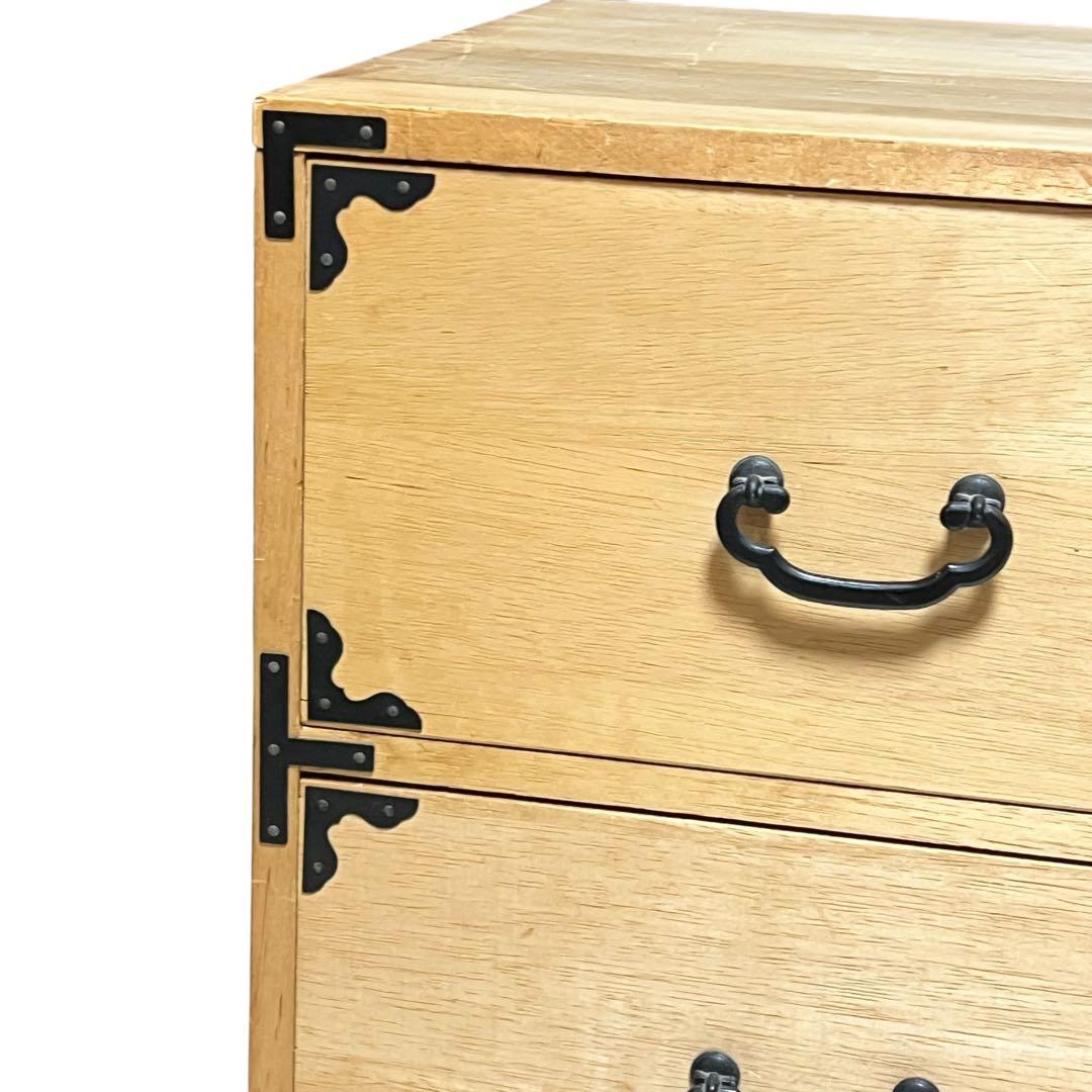 【良品】 桐箪笥 和箪笥 桐タンス 3段 着物収納 和家具 ローチェスト