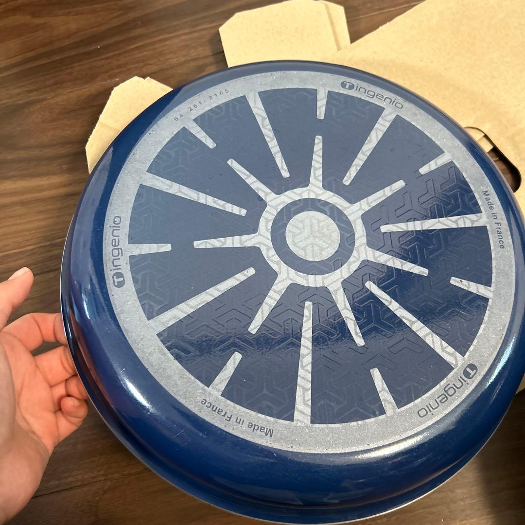 T-falロイヤルブルー インジニオネオ ガス火専用フライパン、鍋セット10点