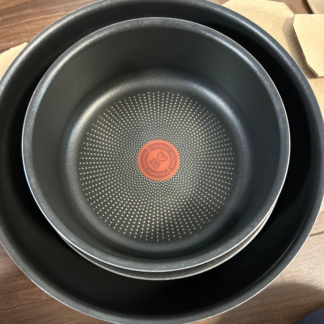 T-falロイヤルブルー インジニオネオ ガス火専用フライパン、鍋セット10点