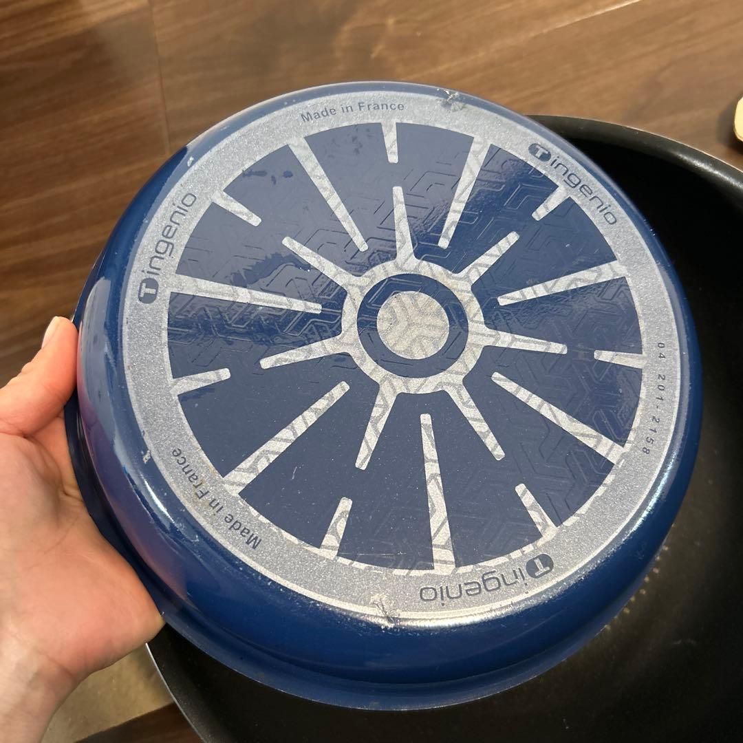 T-falロイヤルブルー インジニオネオ ガス火専用フライパン、鍋セット10点