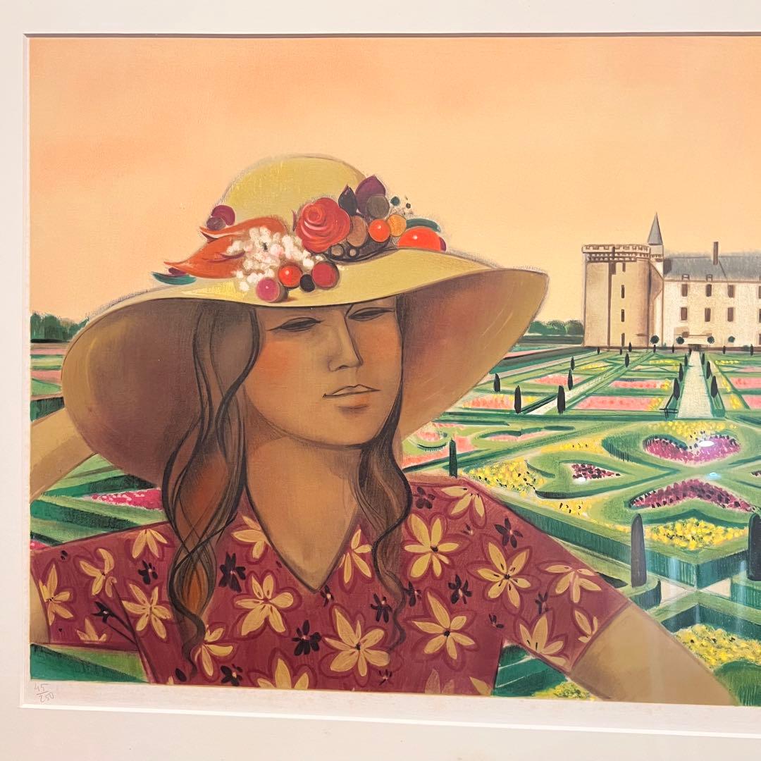 版画 Robert Vernet Bonfort Chateau andGardens