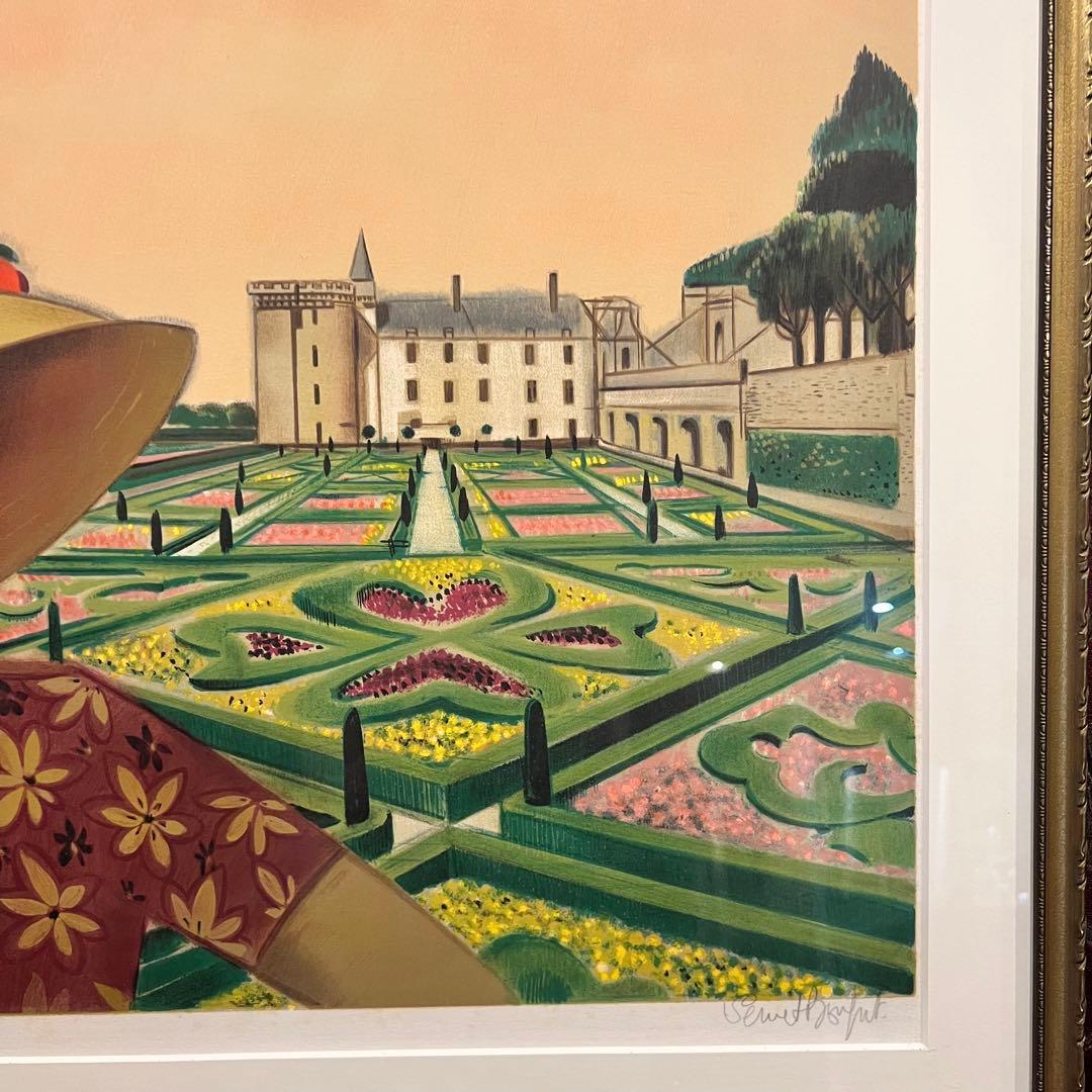 版画 Robert Vernet Bonfort Chateau andGardens