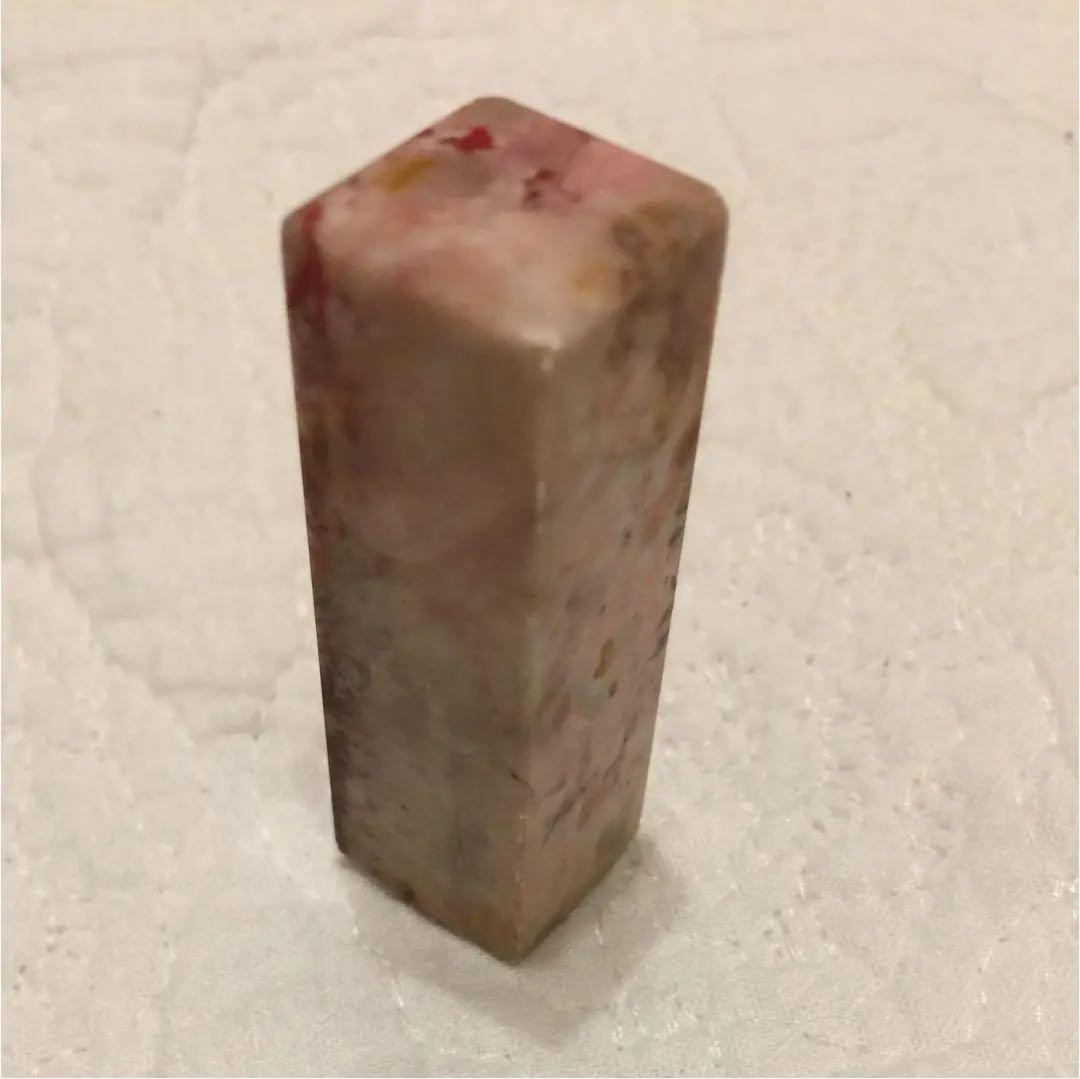 鶏血石 ② 印鑑 4.75㎝×1.55㎝