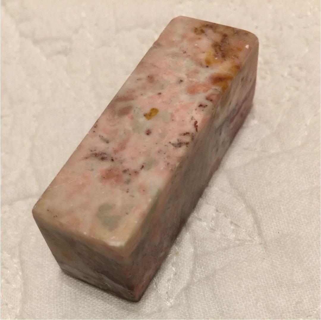 鶏血石 ② 印鑑 4.75㎝×1.55㎝