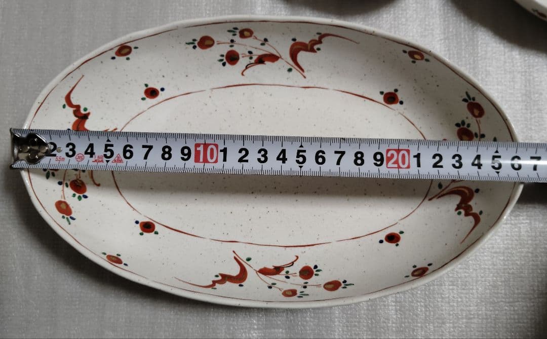 新品　未使用　たち吉 赤絵　 取り鉢揃 橘吉 大皿 小鉢 　　6点　楕円形皿