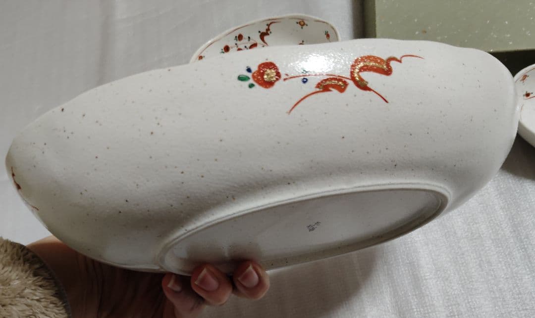 新品　未使用　たち吉 赤絵　 取り鉢揃 橘吉 大皿 小鉢 　　6点　楕円形皿