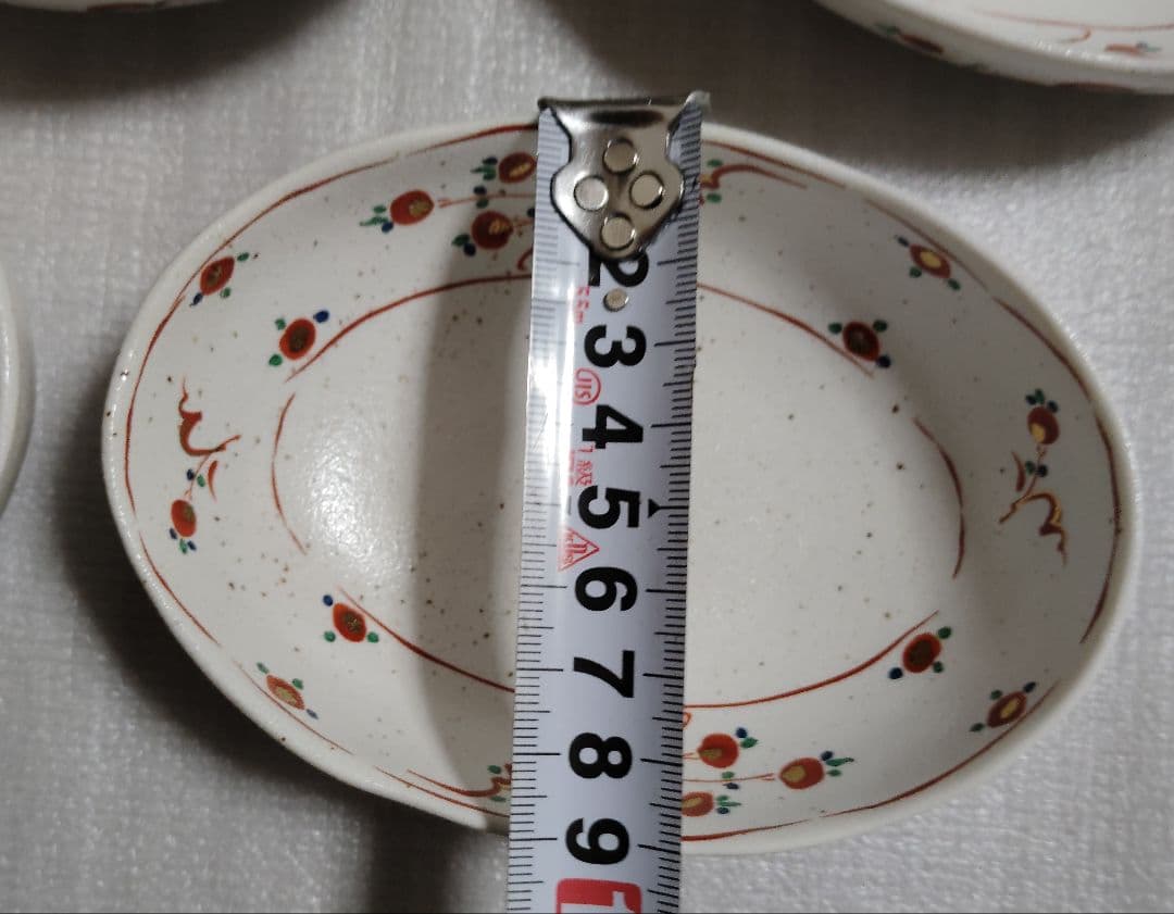 新品　未使用　たち吉 赤絵　 取り鉢揃 橘吉 大皿 小鉢 　　6点　楕円形皿