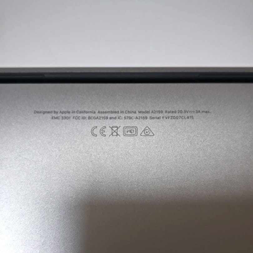 MacBookPro13インチ2019年 i5/16GB/128GB/2port