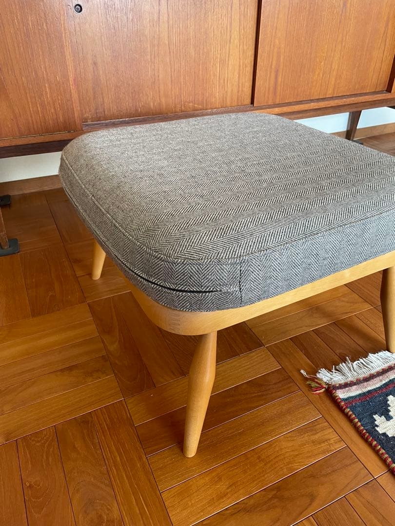 ERCOL ビンテージ　ネイビー グレー 3人掛けソファ