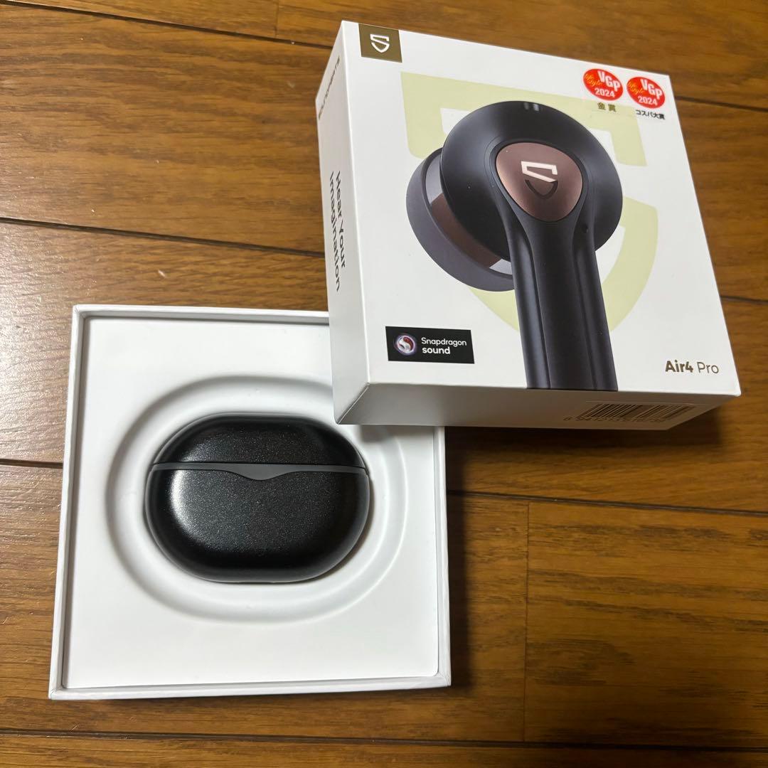 used品　サウンドピーツ（SOUNDPEATS）　AIR4　PRO　ブラック
