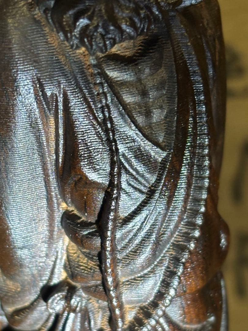 越南芽庄正区老料沉香 達磨立像20cm 高油質・精密彫刻 5730