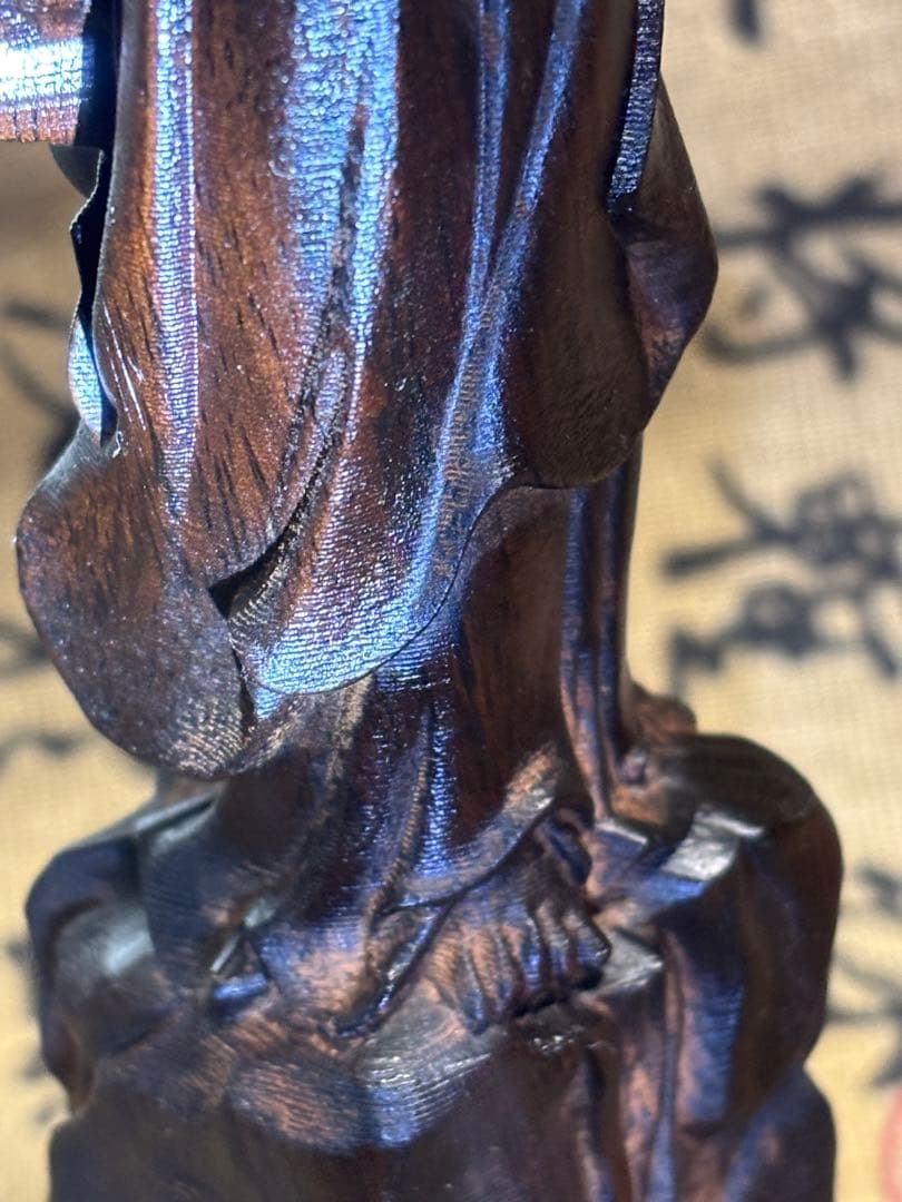 越南芽庄正区老料沉香 達磨立像20cm 高油質・精密彫刻 5730