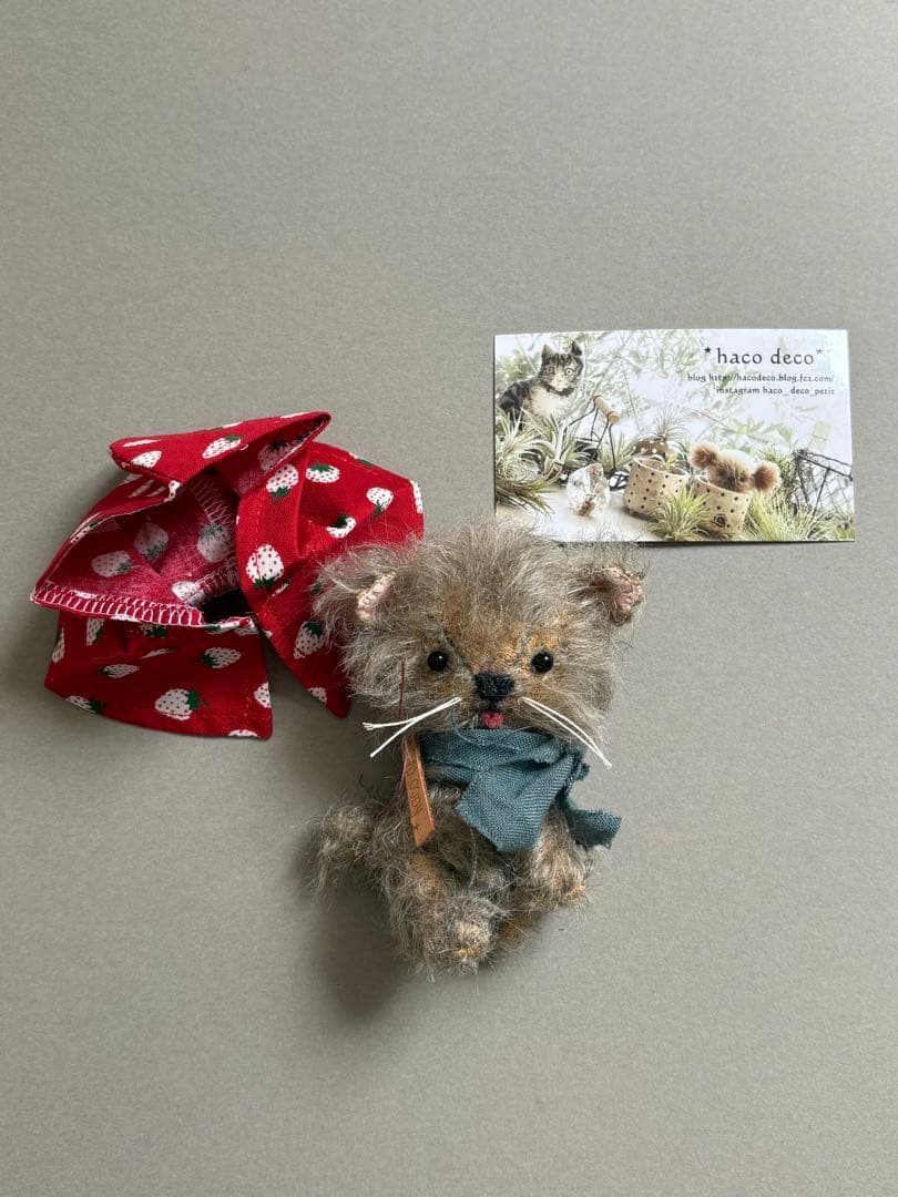 テディベア作家　hacodeco様　ネコ