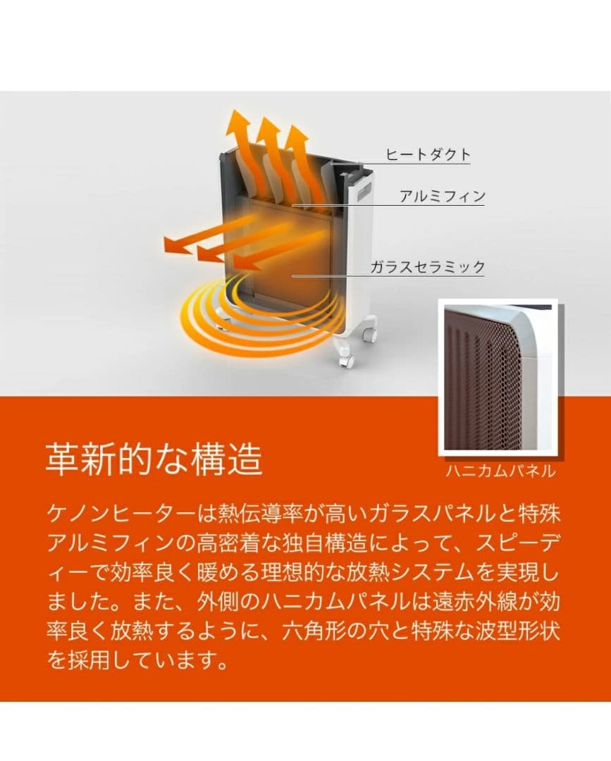 ケノン　グラスセラミックヒーター