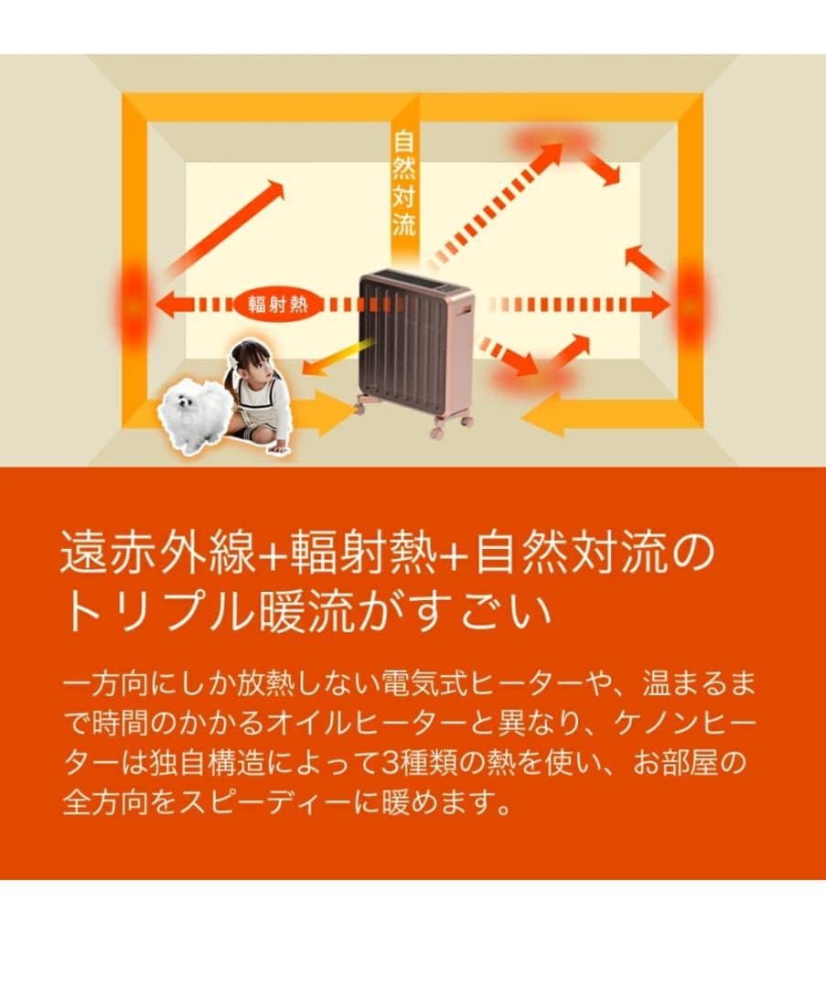 ケノン　グラスセラミックヒーター