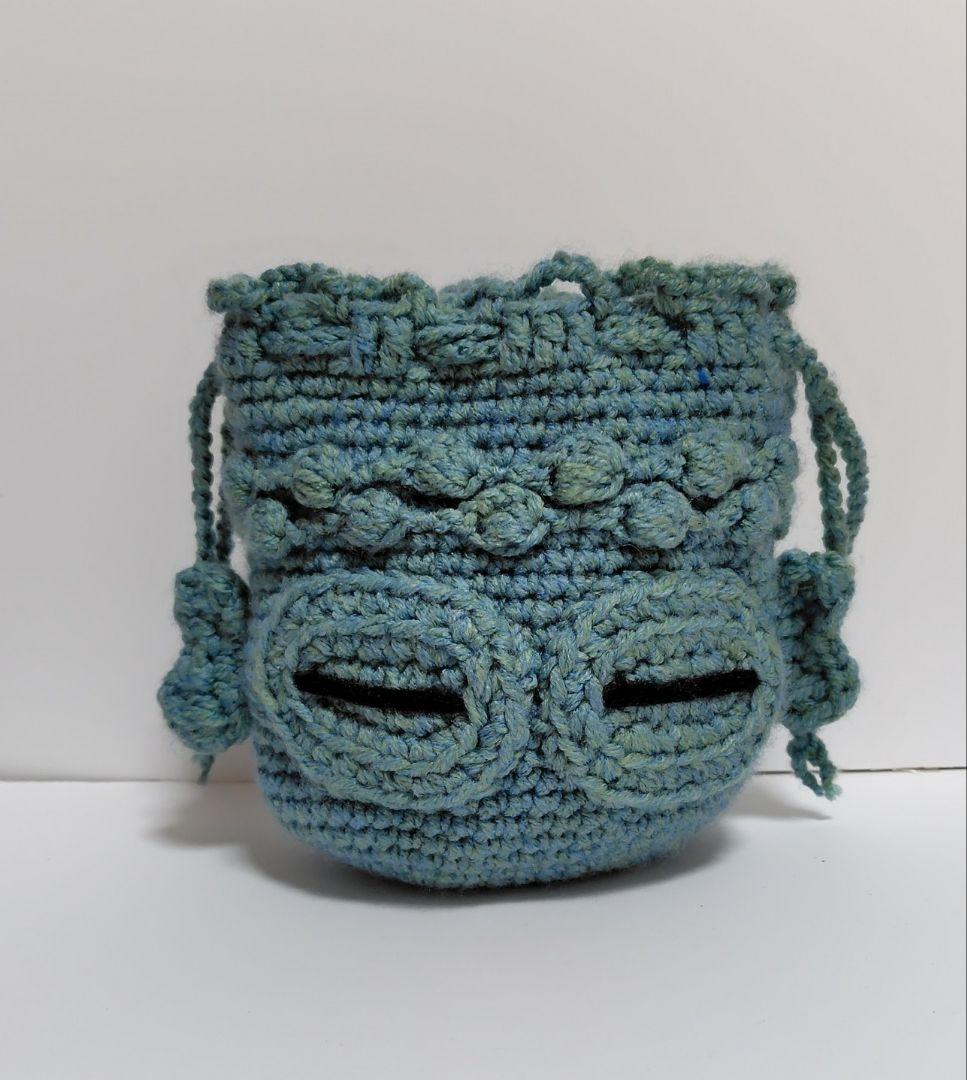 土偶の巾着 あみぐるみ