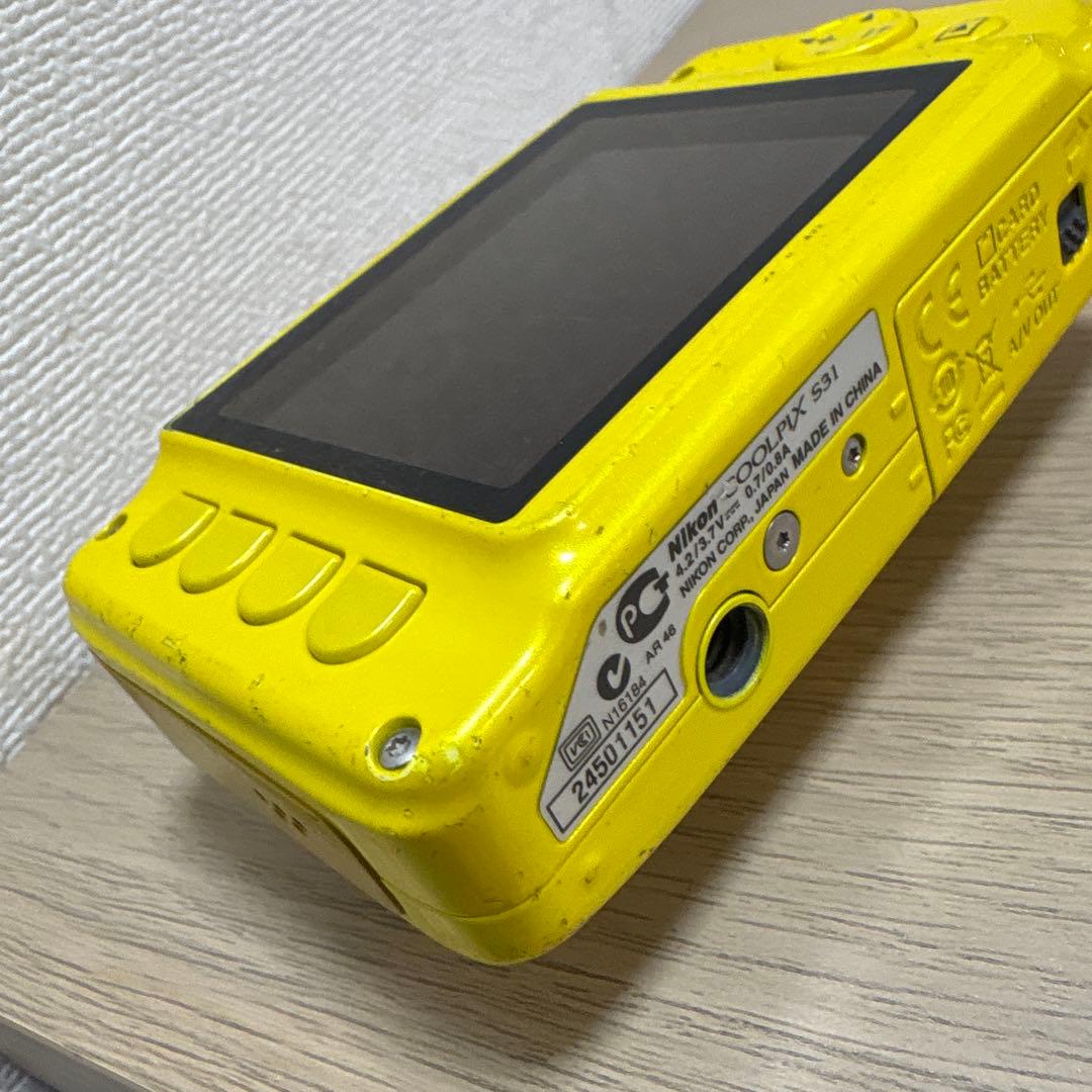 Nikon COOLPIX S31 イエロー 防水カメラ