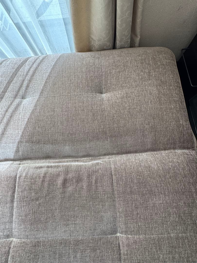 ‼️連休特価✨【東京インテリア】ソファベッド　 グレー クッション2個付