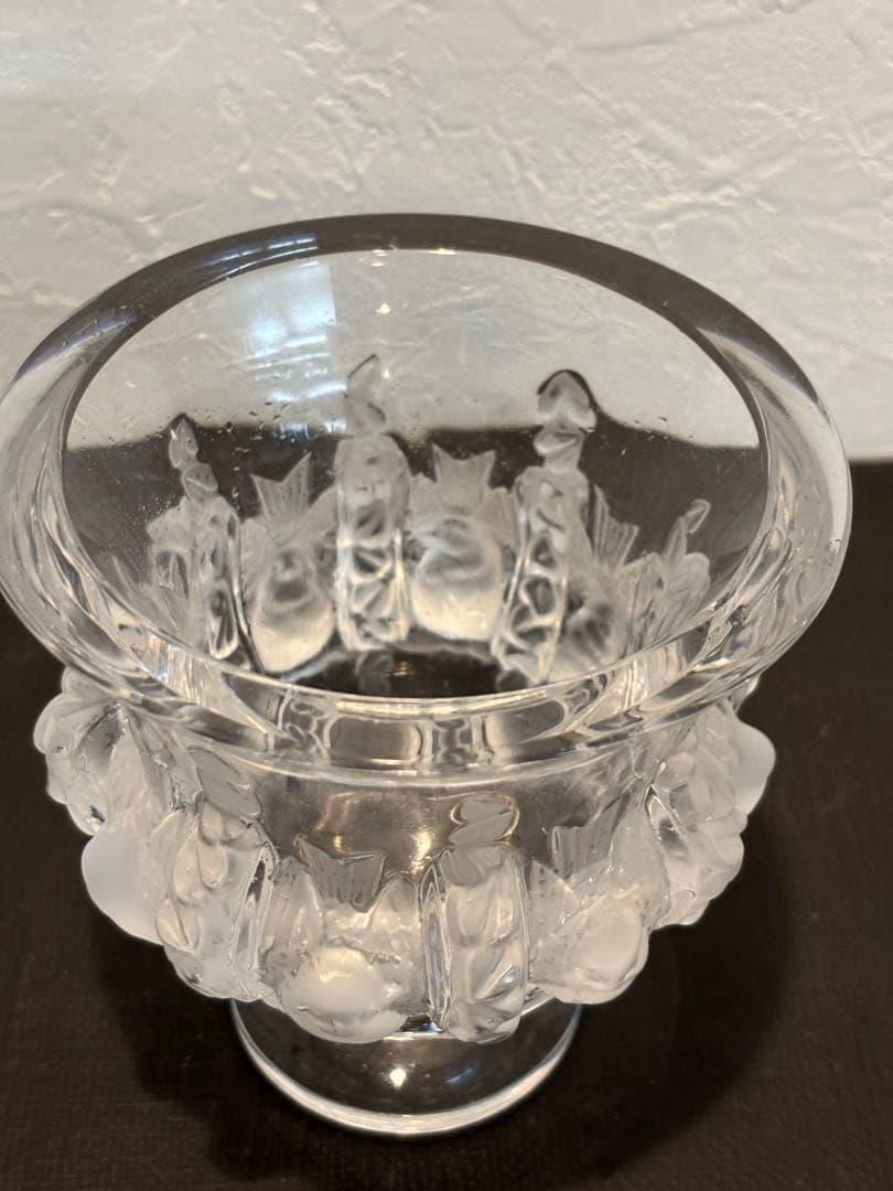 j*n様 LALIQUE ラリック クリスタル 『ヴァーズ・ダンピエール』　花瓶