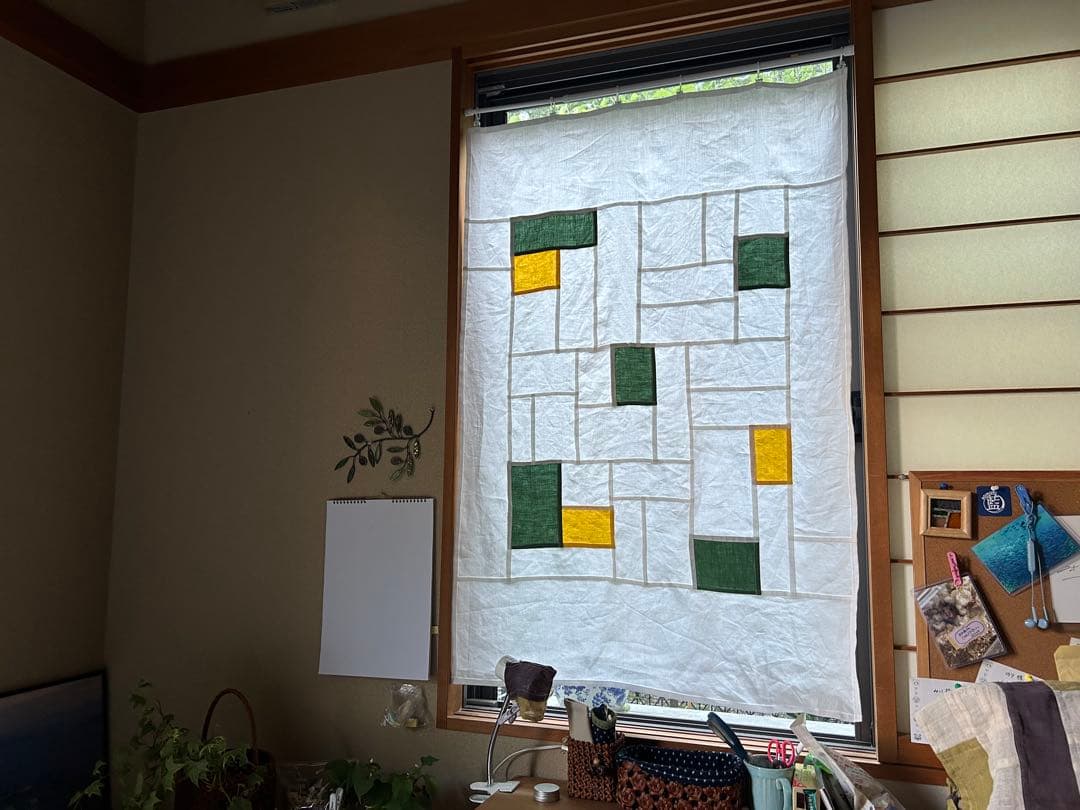 「マリーゴールド」の麻ポジャギ