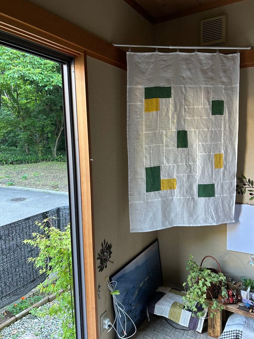 「マリーゴールド」の麻ポジャギ