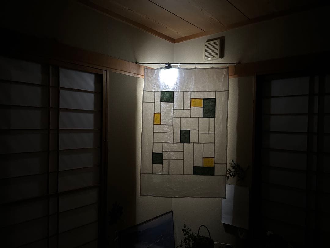 「マリーゴールド」の麻ポジャギ