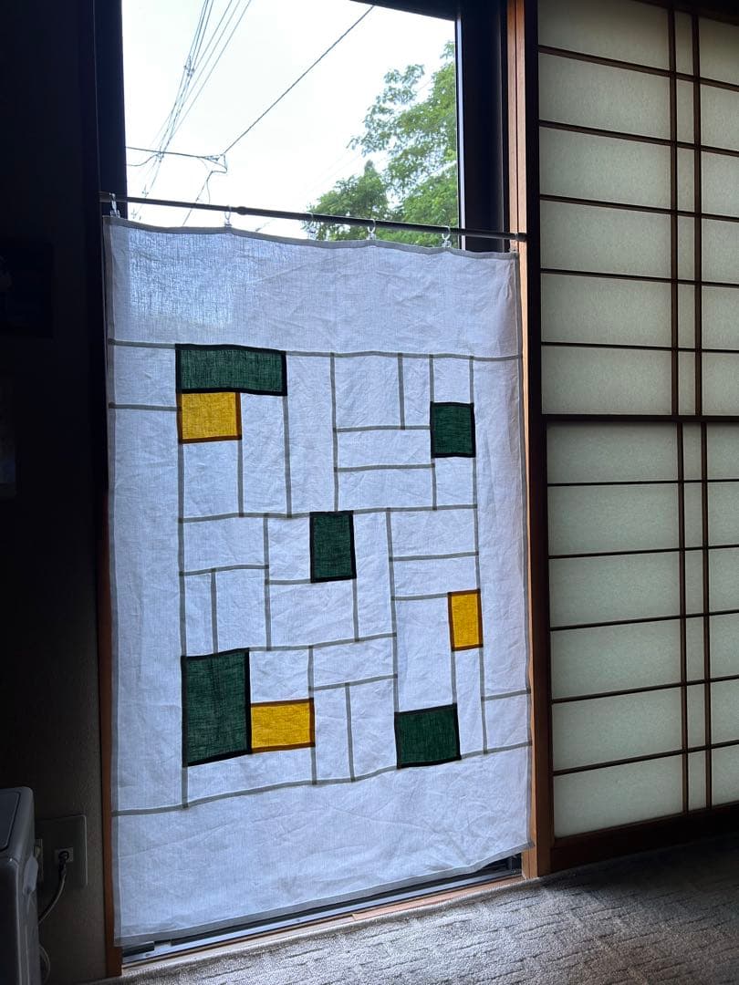 「マリーゴールド」の麻ポジャギ