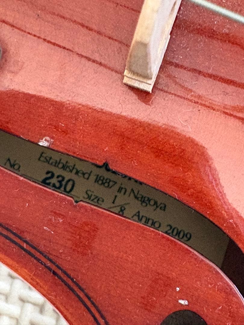 早い者勝ち！suzuki スズキ　バイオリン　1/8　アウトフィットNo.230