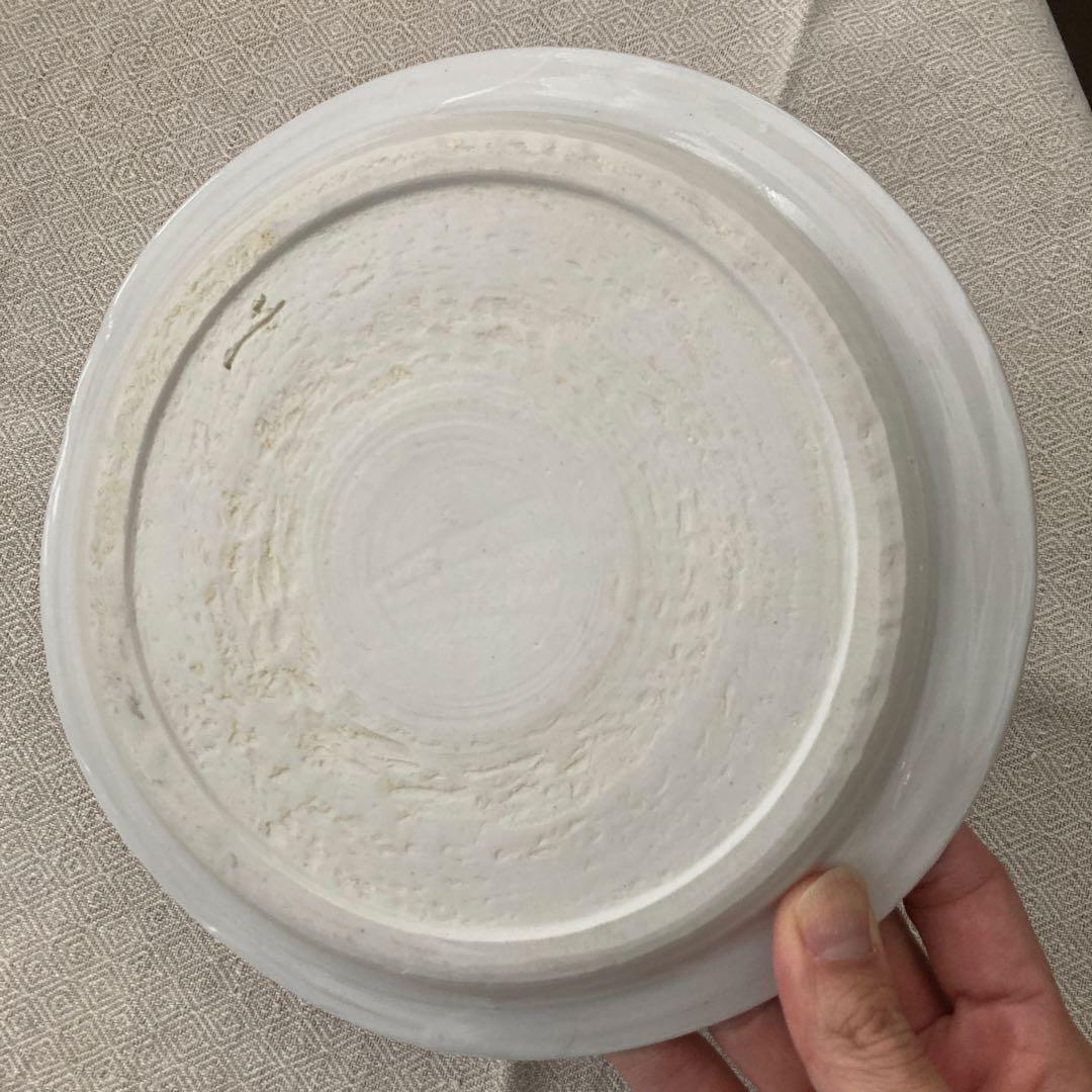 土屋由起子 白釉7寸皿