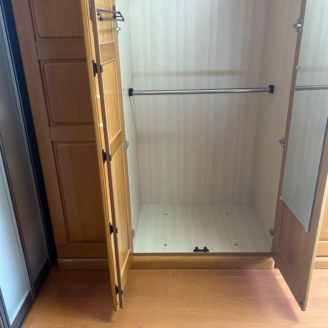 【美品】衣装ダンス クローゼット 木製タンス おしゃれ