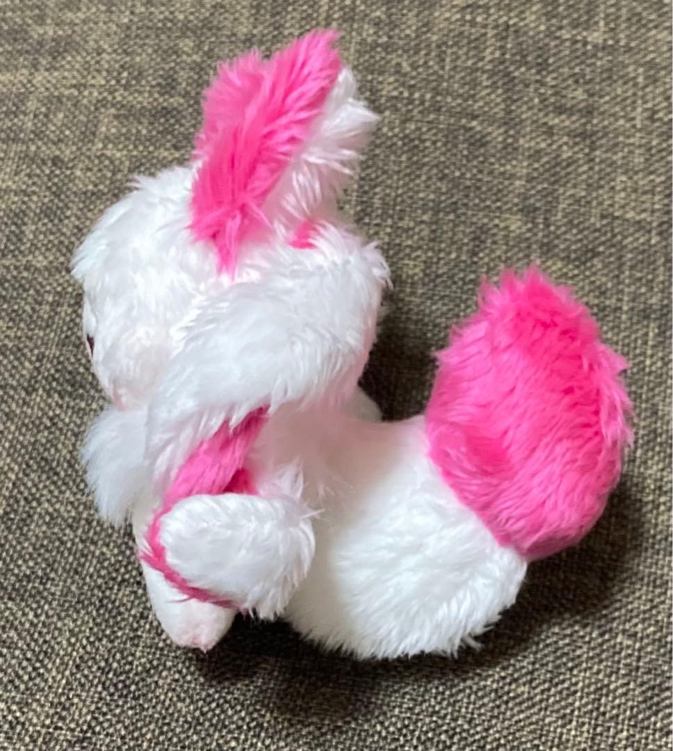 自作ぬいぐるみ・白とピンクの子