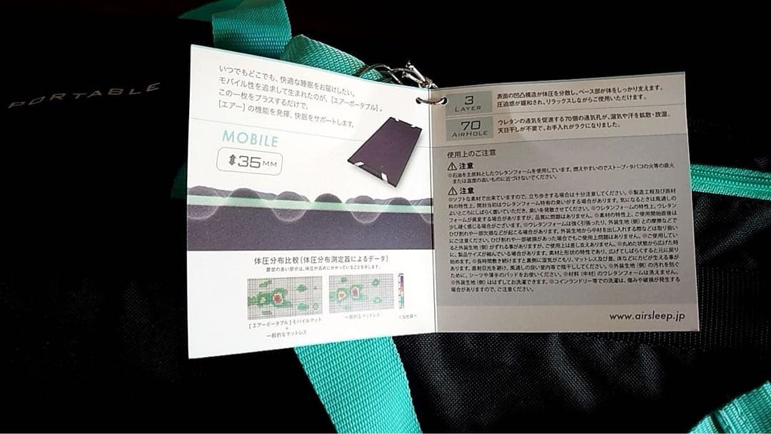 nishikawa 【 西川 】 [エアーポータブル] モバイルマット