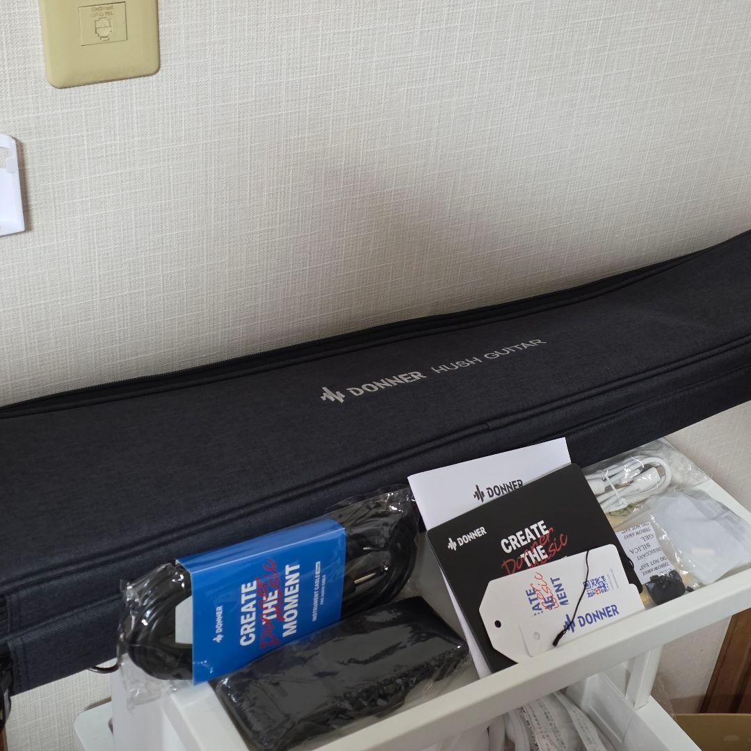 Donner HUSH-X PRO エレキ スマート トラベル ギター ブラック