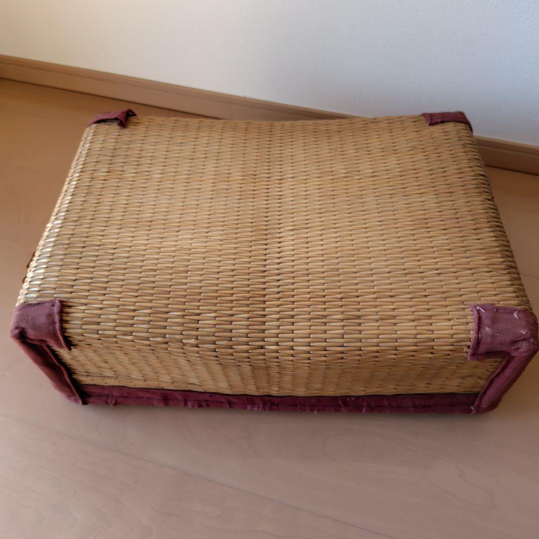 柳行李　昭和レトロ　アンティーク籠　美品