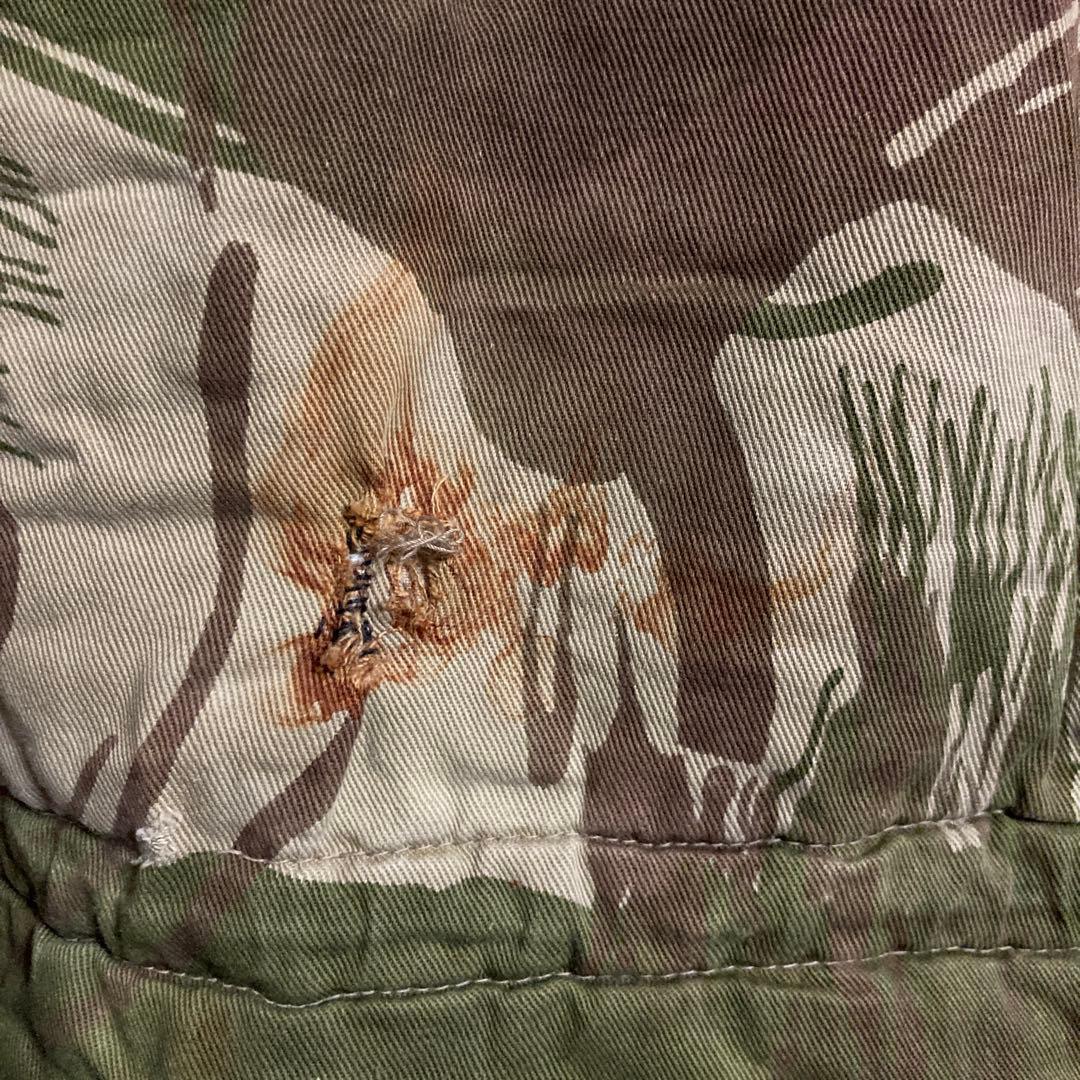 1970-80sパキスタン軍ブラッシュカモウインタージャケット L 実物中古