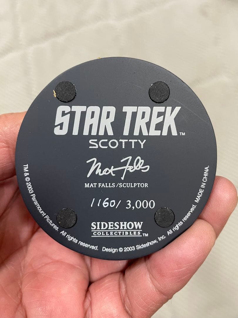 スタートレック　スコットLimited Edition バストフィギュア