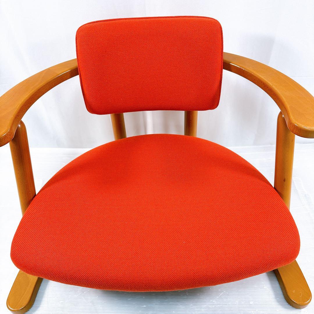 【美品】無限工房 かに座椅子 ローチェア リラックスチェア 専用カバー付き