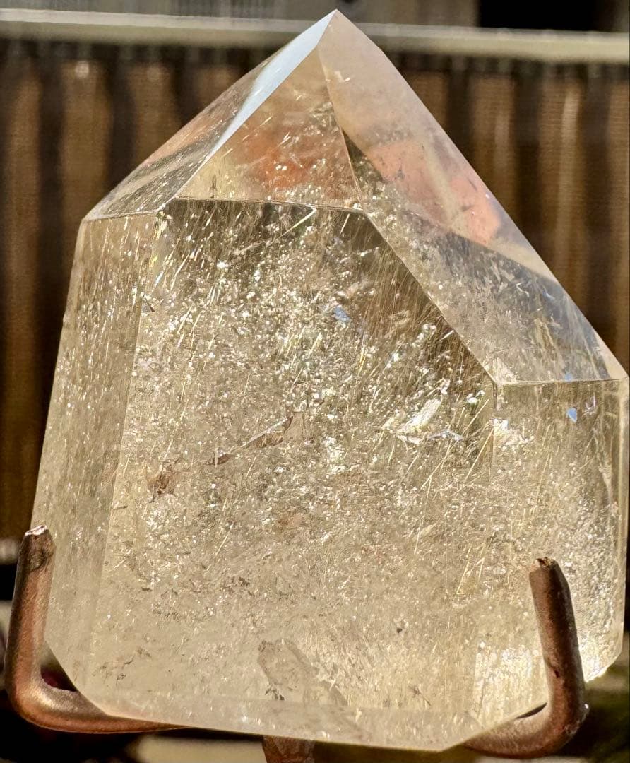 ゴールドルチル 水入り レムリアン レア スタンド付き