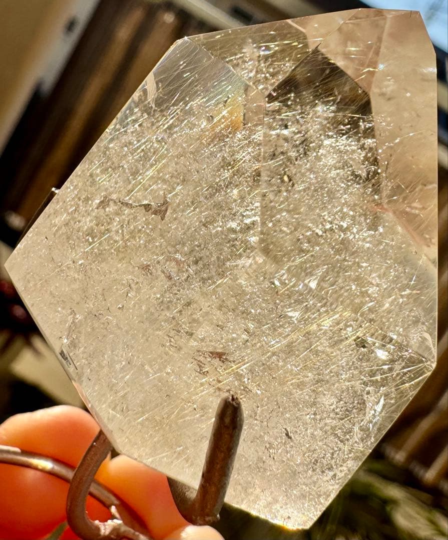 ゴールドルチル 水入り レムリアン レア スタンド付き