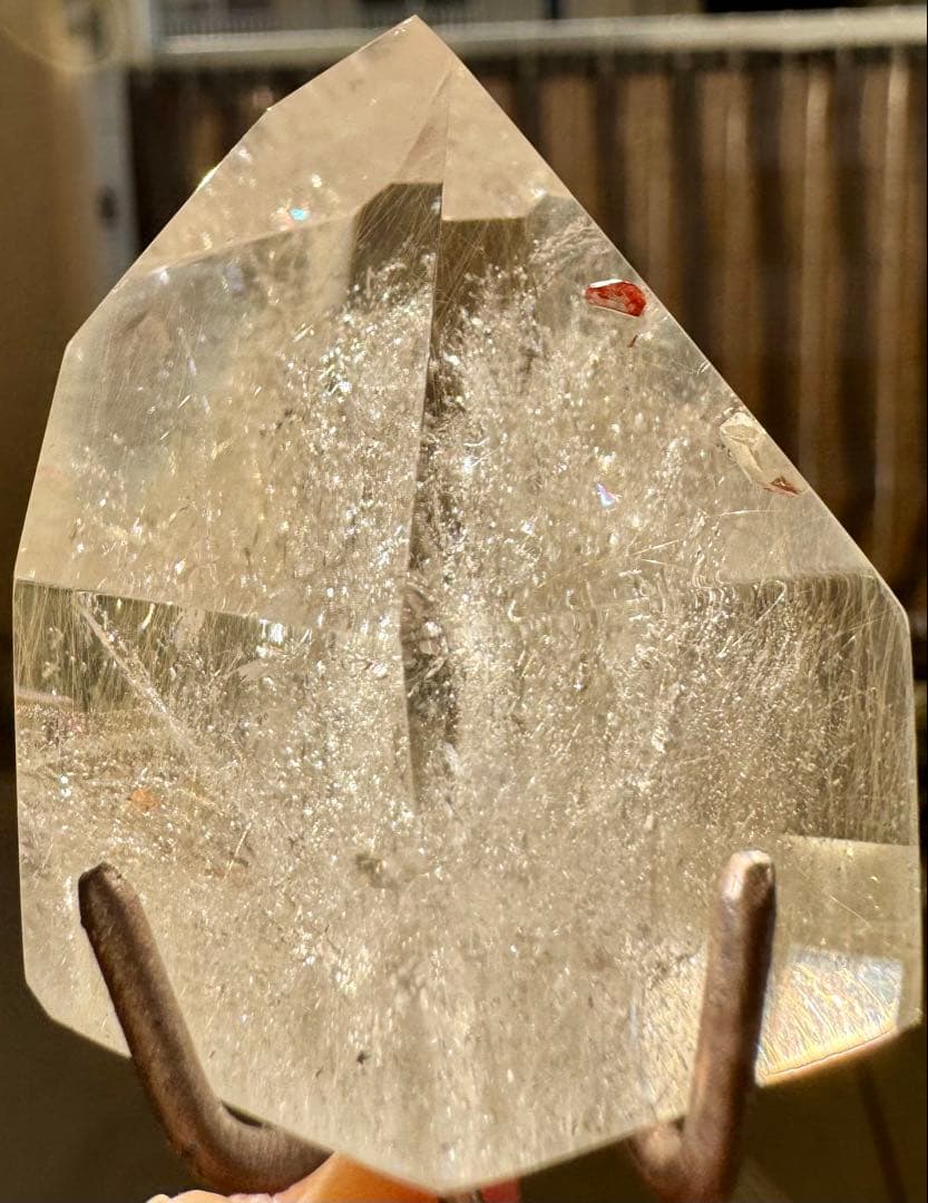 ゴールドルチル 水入り レムリアン レア スタンド付き