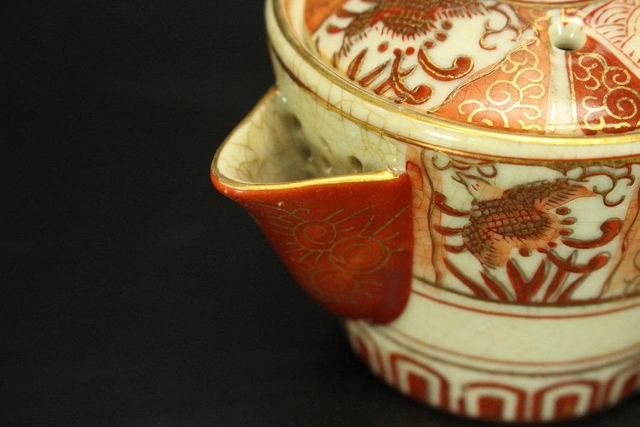 九谷 煎茶器揃 茶櫃 まとめて(A855)