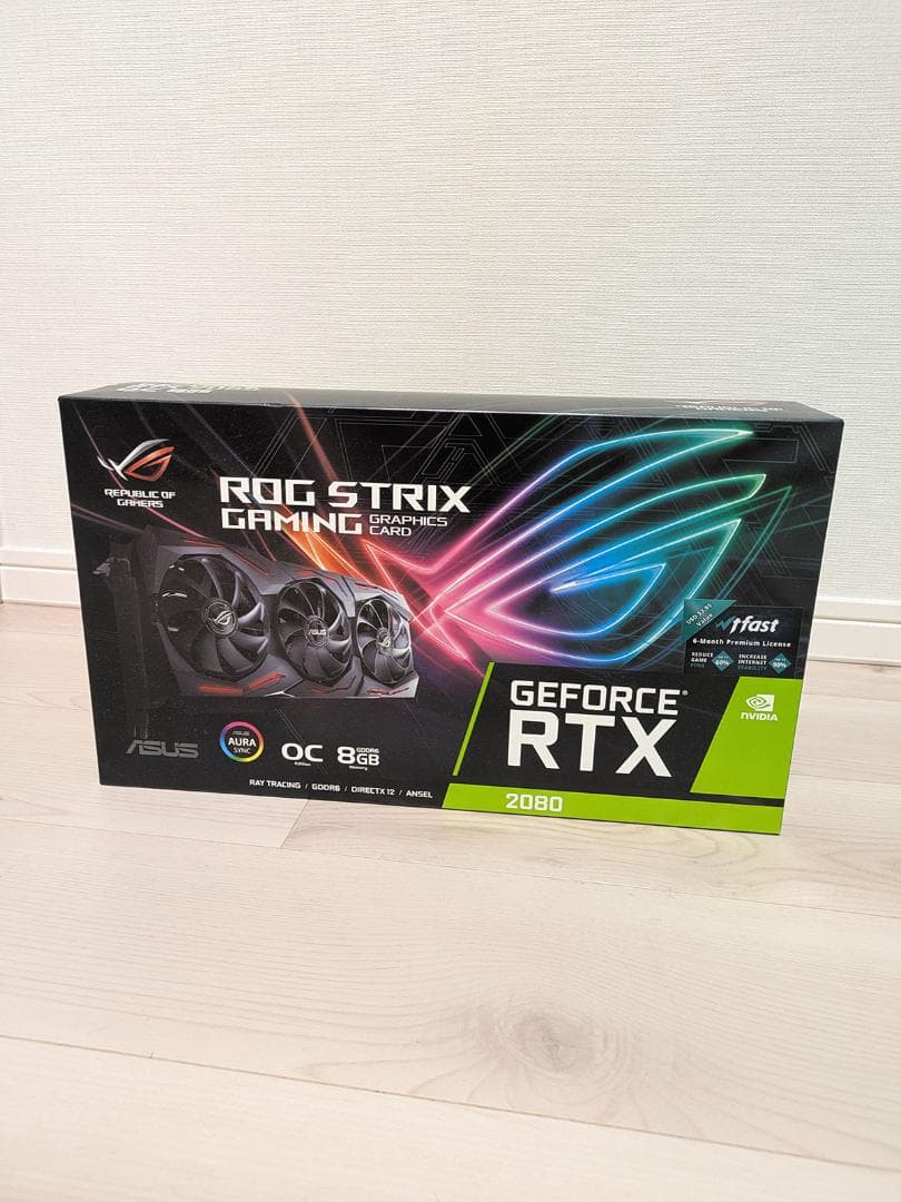 ROG-STRIX-RTX2080-O8G-GAMING【化粧箱ほかあり美品】