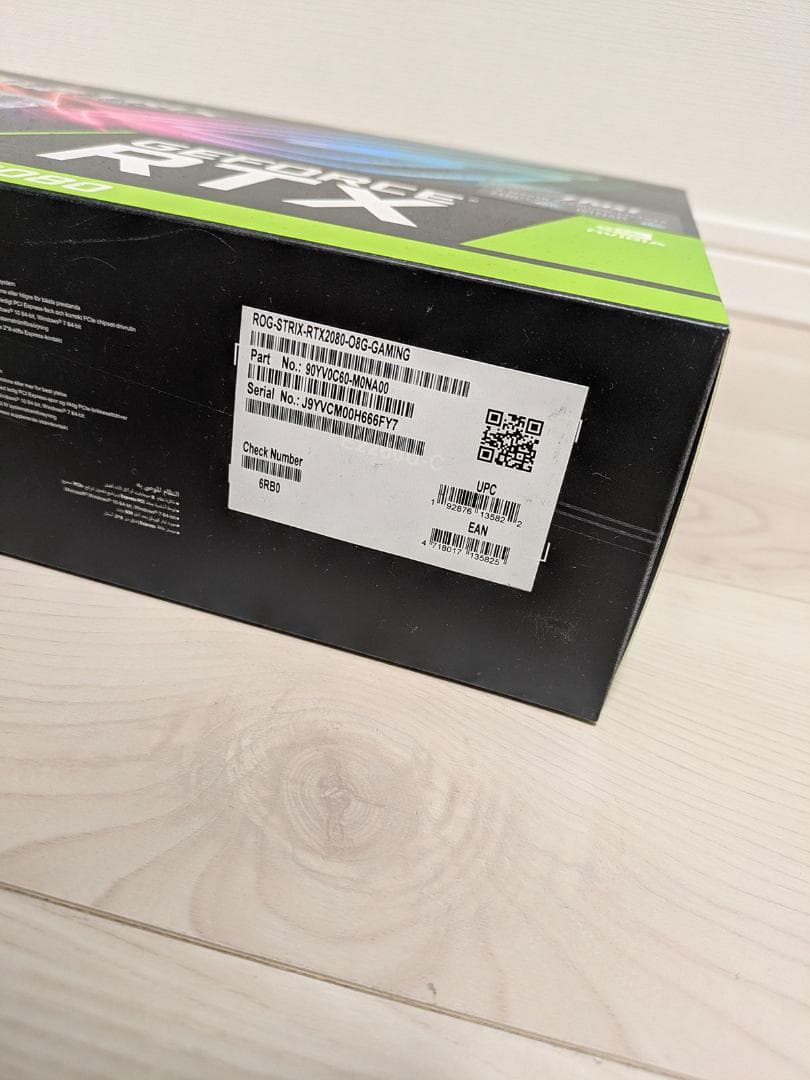 ROG-STRIX-RTX2080-O8G-GAMING【化粧箱ほかあり美品】