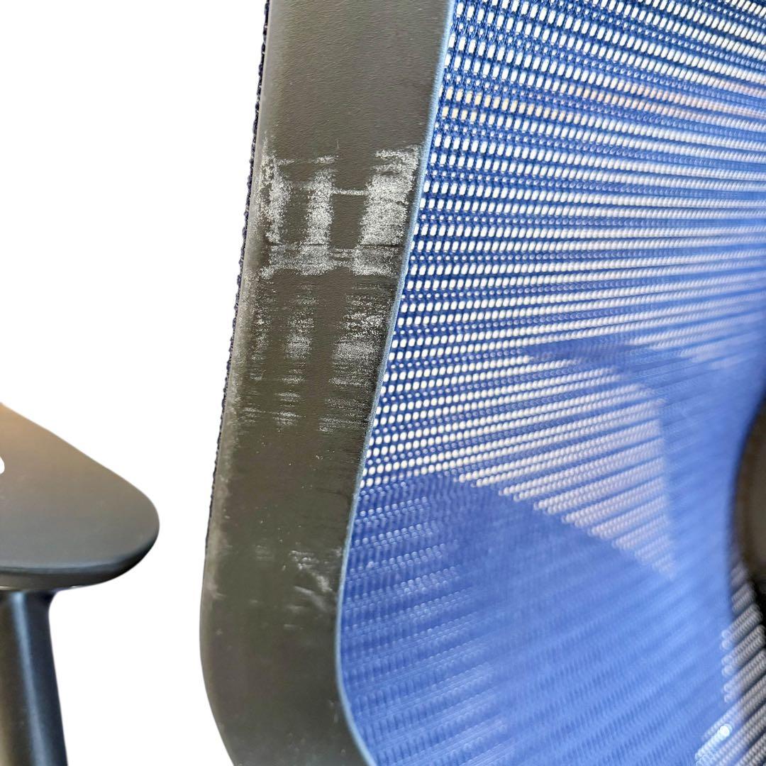 【okamura】オカムラ バロンチェア メッシュ ネイビー 肘付
