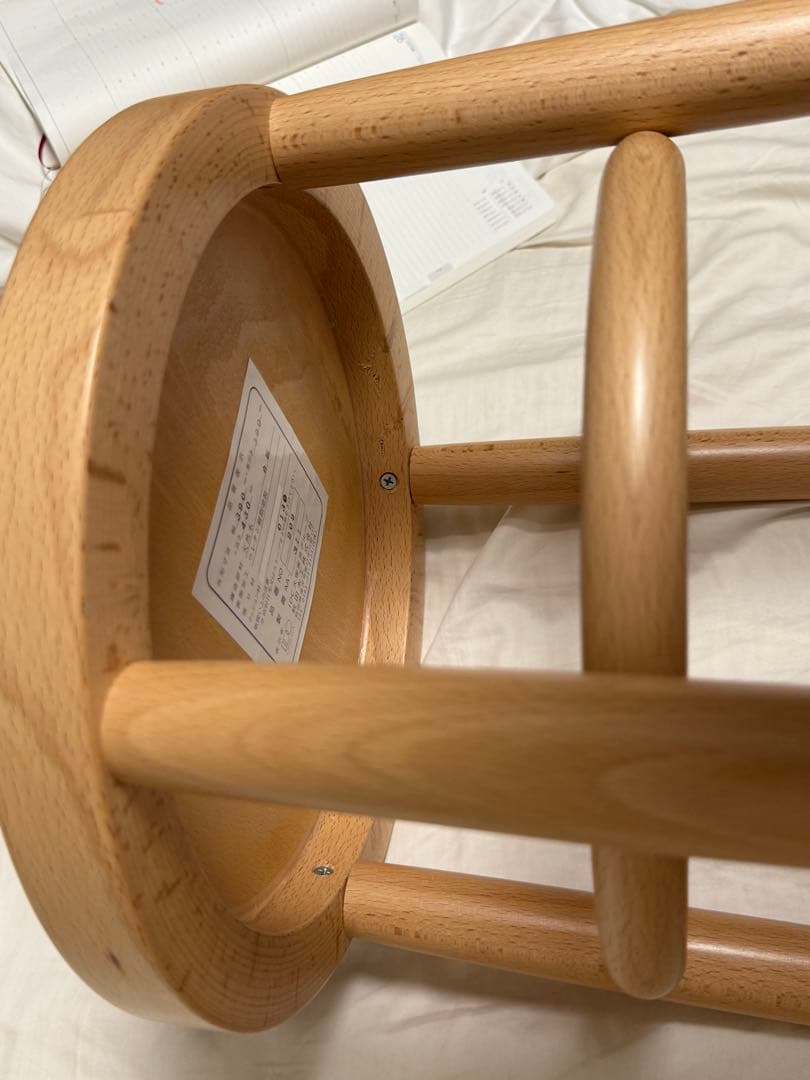 I*a様 秋田木工　ブナ材スツール　高さ43cm 「209-C」