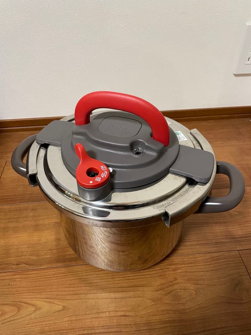 T-fal 圧力鍋 6L クリプソ アーチ パプリカレッド
