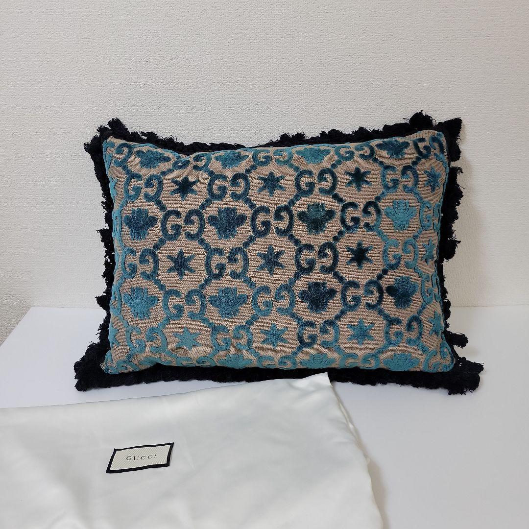 GUCCI グッチ クッション GG ジャガード ベルベット
