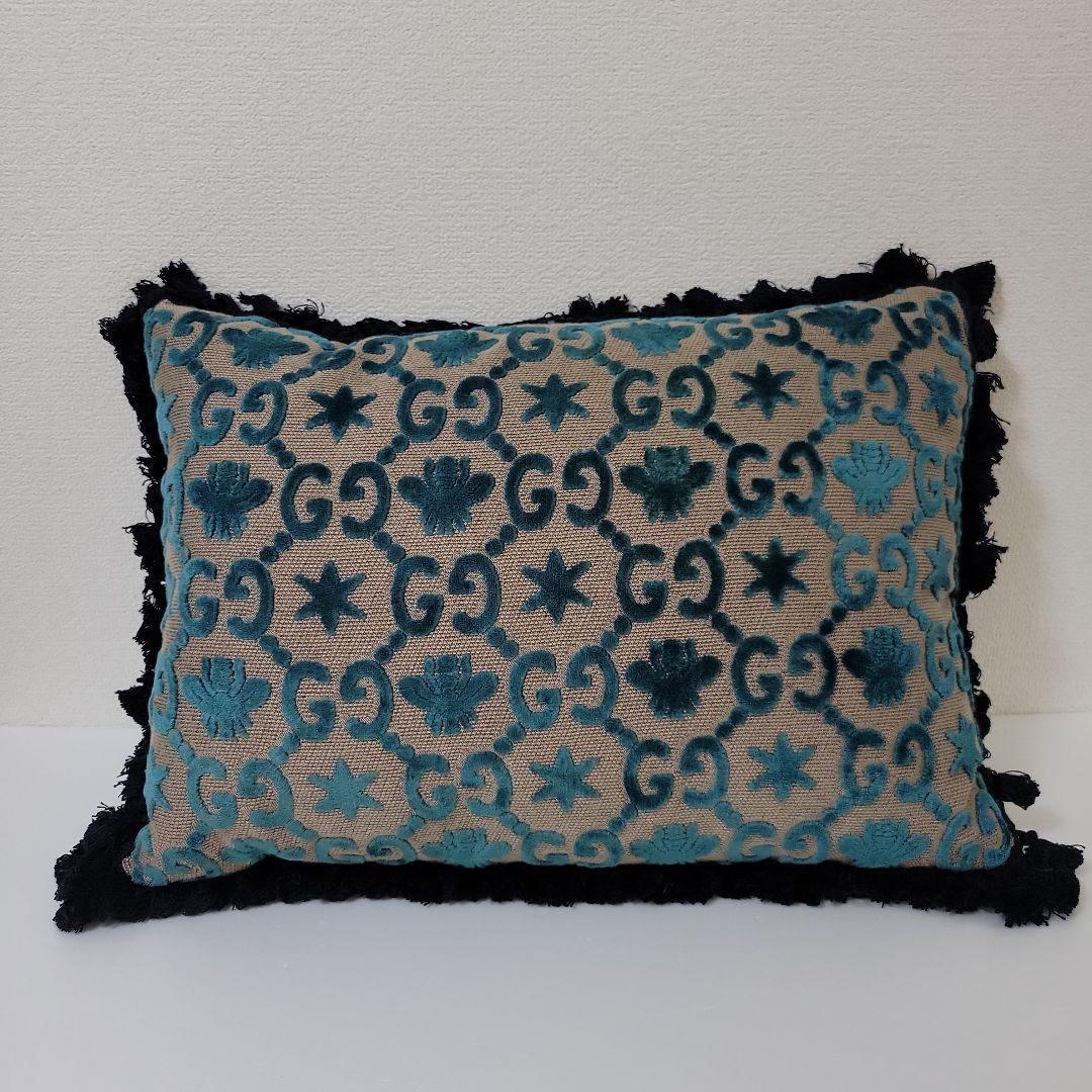 GUCCI グッチ クッション GG ジャガード ベルベット